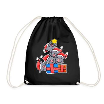 Chauves-souris Chauve-souris de l’arbre de Noël Chauve-souris - Sac de sport léger - noir - Devant