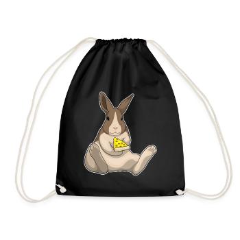 Pizza au lapin - Sac de sport léger - noir - Devant