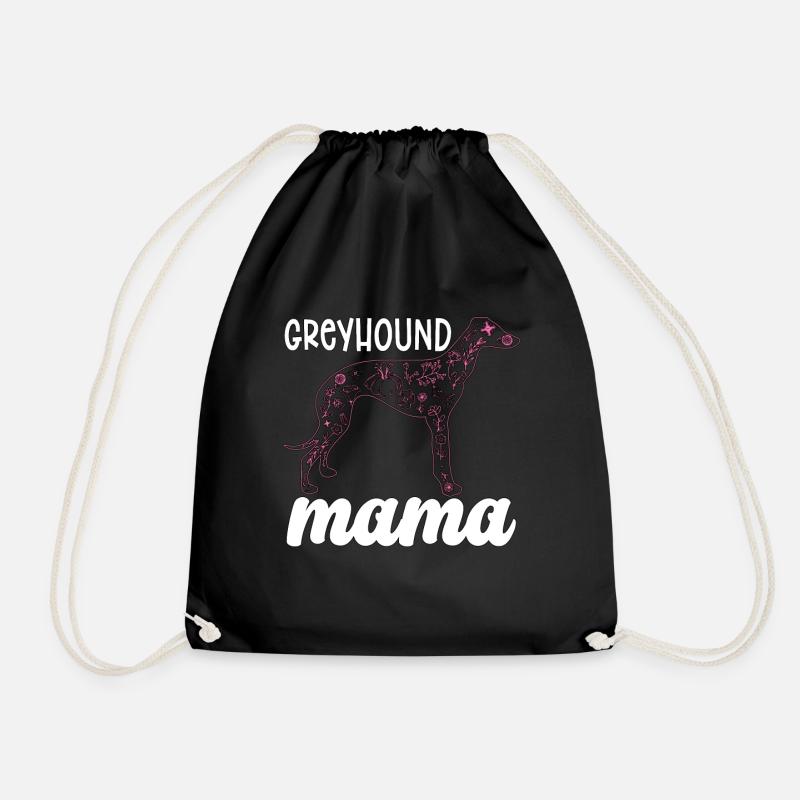 Greyhound Racing Greyhound Mama Greyhound Racer - Turnbeutel - Schwarz
