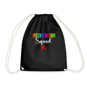 Intervention Squad, Intervention specialist - Turnbeutel - Schwarz - Vorne