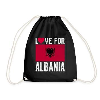 Souvenir Albanie - Sac de sport léger - noir - Devant