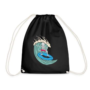 Squelette de surf - Sac de sport léger - noir - Devant