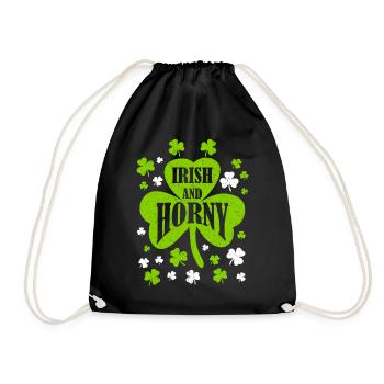 Irish and Horny Saint Patrick‘s Day Party - Turnbeutel - Schwarz - Vorne