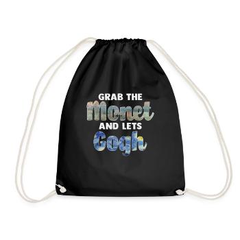 Van Gogh Art - Drawstring Bag - black - Front