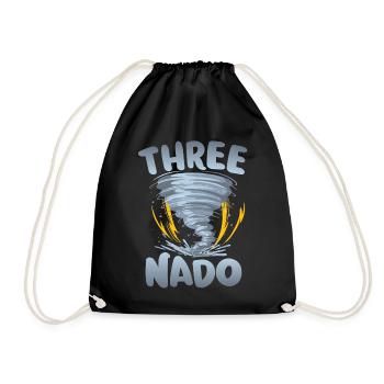 Trois avertissements cycloniques 3e anniversaire | Tornade - Sac de sport léger - noir - Devant