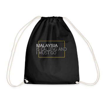 Citation de la Malaisie - Sac de sport léger - noir - Devant