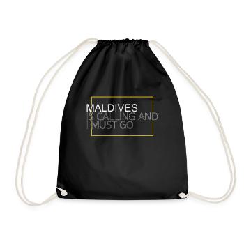 Maldives Saying - Drawstring Bag - black - Front