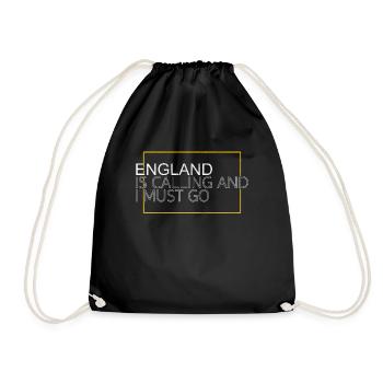 England Saying - Drawstring Bag - black - Front