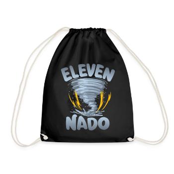 Avertissement Ten-nado 11e anniversaire | Tornade - Sac de sport léger - noir - Devant