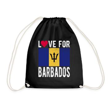 Souvenir de la Barbade - Sac de sport léger - noir - Devant