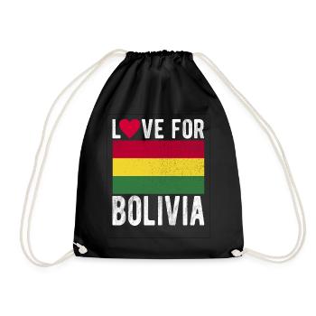 Souvenir Bolivie - Sac de sport léger - noir - Devant