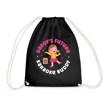 Karaoke Singer Daddy's Future - Drawstring Bag - black - Front