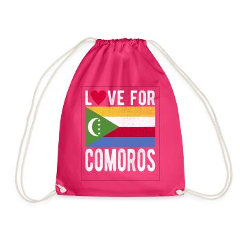 Komoros Souvenir - Turnbeutel - Fuchsia - Vorne