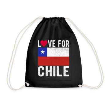 Chile Souvenir - Turnbeutel - Schwarz - Vorne