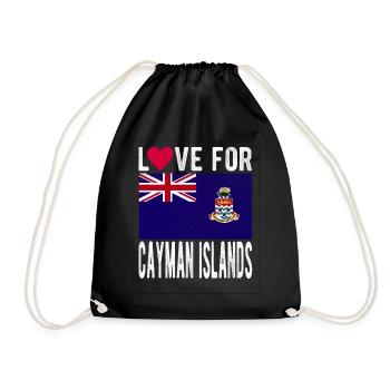 Souvenir des îles Caïmans - Sac de sport léger - noir - Devant