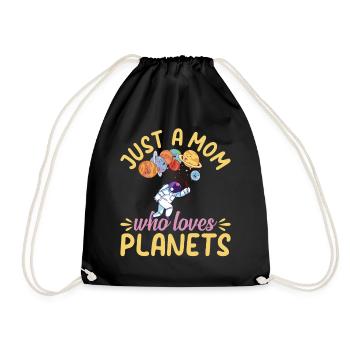 Juste une maman qui aime les planètes - Astronomy Mama Astr - Sac de sport léger - noir - Devant