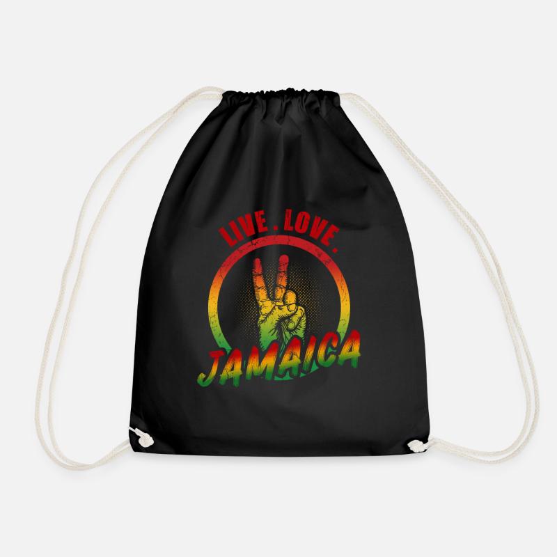 Jamaica Liebe Jamaika - Turnbeutel - Schwarz