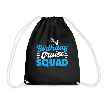 Birthday Cruise Squad - Turnbeutel - Schwarz - Vorne
