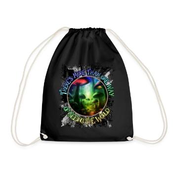 Mushroom Way Mycology Couleur psychédélique - Sac de sport léger - noir - Devant