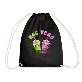 Bes Teas - Drawstring Bag - black - Front