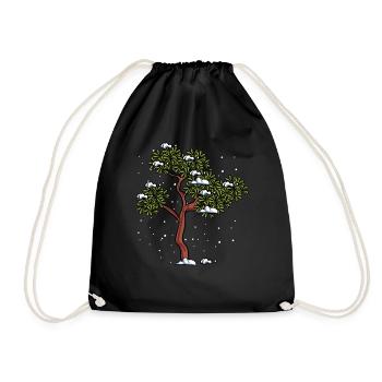 Chestnut tree tree forest - Drawstring Bag - black - Front