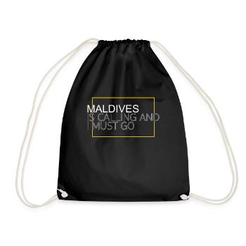 Maldives Saying - Drawstring Bag - black - Front