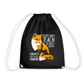 Animal Welfare Those Who Teach Adopt Animal Worker - Turnbeutel - Schwarz - Vorne