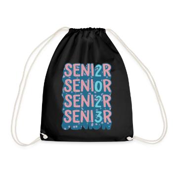 Abschlusshemd, Senior Class Of 2023 Geschenkende - Turnbeutel - Schwarz - Vorne