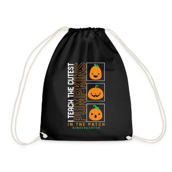 Halloween Lehrer-Shirt, ich unterrichte das süßeste - Turnbeutel - Schwarz - Vorne