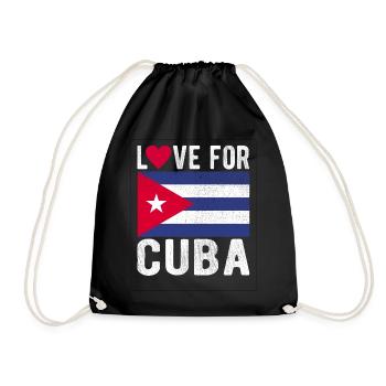 Cuba Souvenir - Drawstring Bag - black - Front