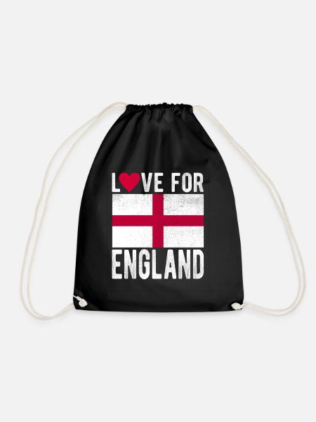 England Souvenir - Turnbeutel - Schwarz