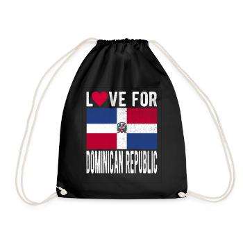 République Dominicaine Souvenir - Sac de sport léger - noir - Devant