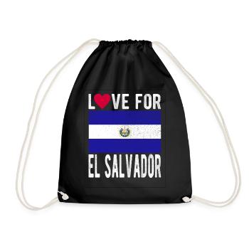 El Salvador Souvenir - Drawstring Bag - black - Front