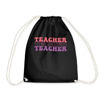 Nurse Hippie - Drawstring Bag - black - Front
