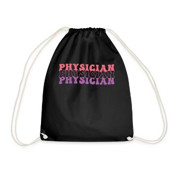 Nurse Hippie - Drawstring Bag - black - Front