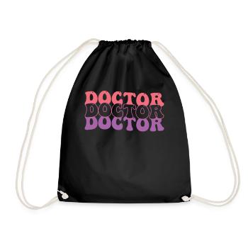 Nurse Hippie - Drawstring Bag - black - Front