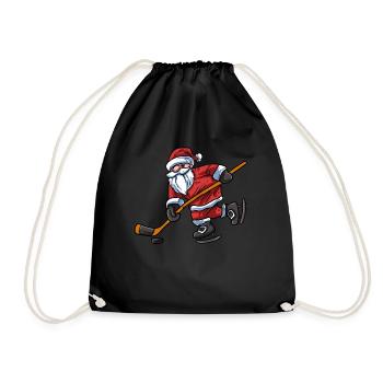 Ice hockey - Drawstring Bag - black - Front