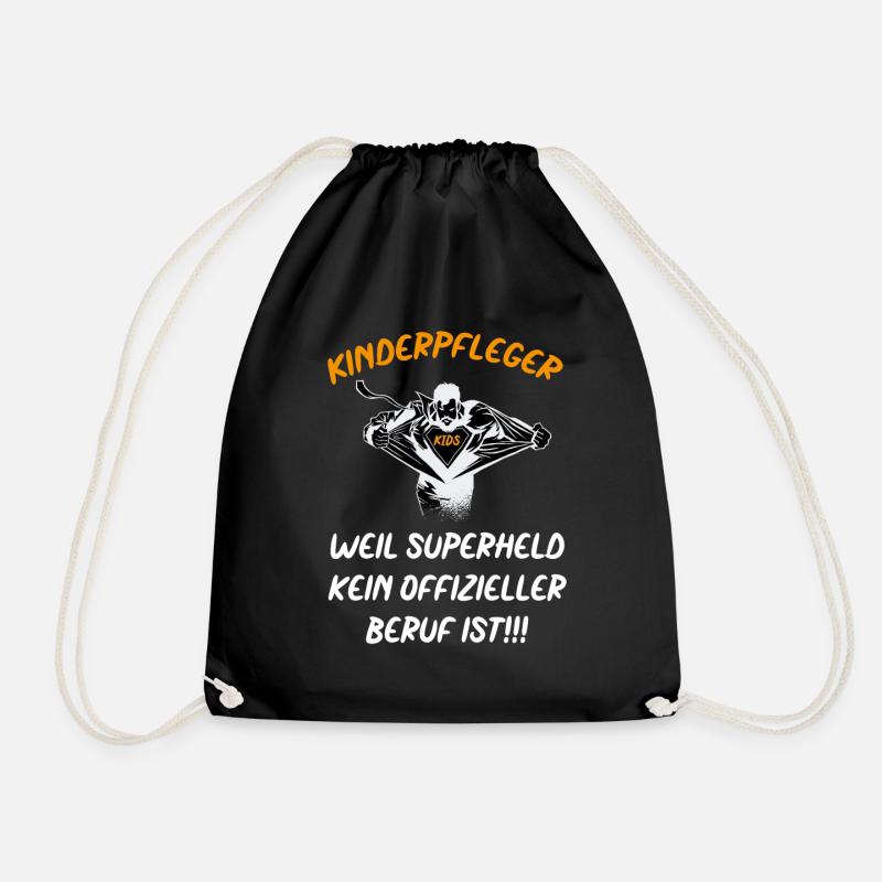 Kinderpfleger - Turnbeutel - Schwarz