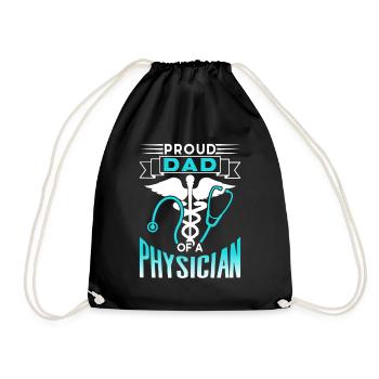 Fier père d’un médecin médecin médecin médecin médecin - Sac de sport léger - noir - Devant