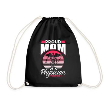 Fière maman d’un médecin médecin médecin médecin - Sac de sport léger - noir - Devant