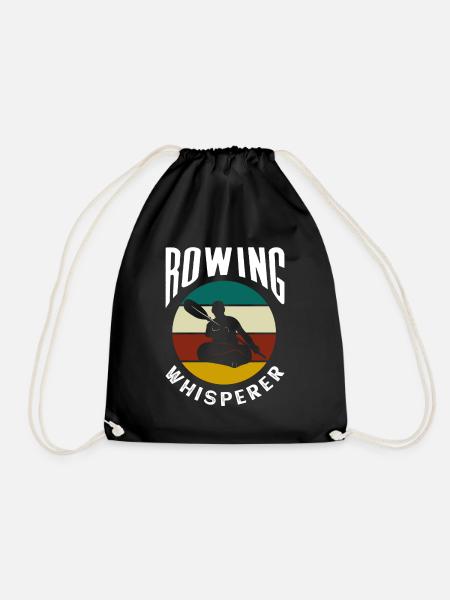 Rangées Chuchoteurs Rameurs Aviron - Sac de sport léger - noir