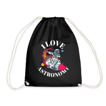 J’adore l’astronomie Astronaute spatial - Sac de sport léger - noir - Devant
