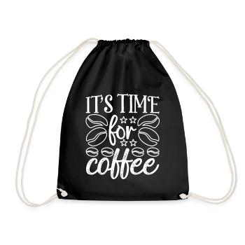 C’est l’heure du café - Café Dicton - Sac de sport léger - noir - Devant