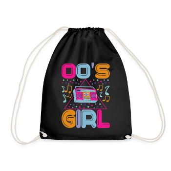 90s 90s 90s Party - Drawstring Bag - black - Front