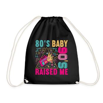 90s 90s 90s Party - Drawstring Bag - black - Front