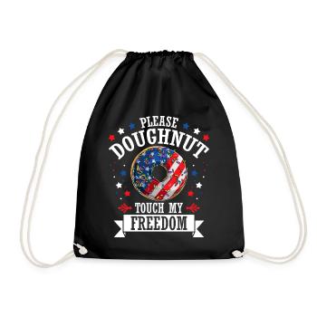 Please Donut Touch My Freedom 4 juillet Sweet Pastry - Sac de sport léger - noir - Devant