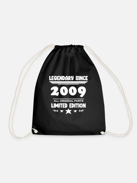 2009 - Year of construction 2009 - Vintage 2009 - Drawstring Bag - black