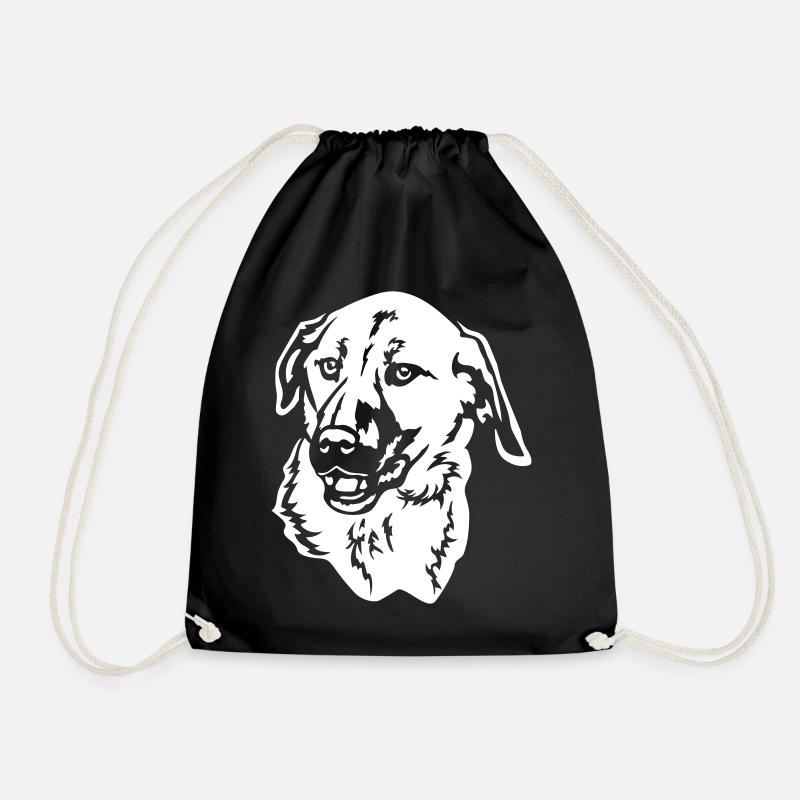 Kangal Kopf "Black Edition" - Turnbeutel - Schwarz