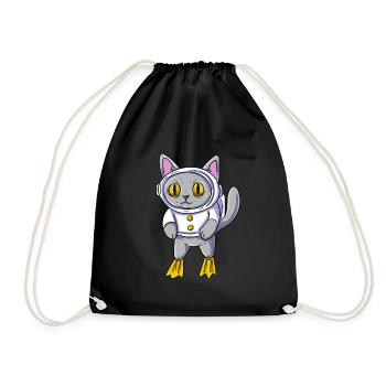Plongeur sous-marin de plongée pour chats - Sac de sport léger - noir - Devant