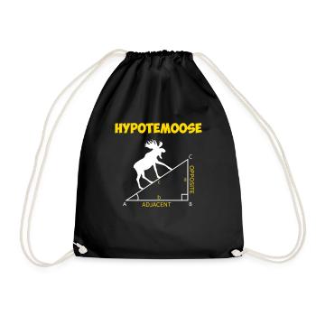 hypotemoose, math teacher hypotemoose - Turnbeutel - Schwarz - Vorne